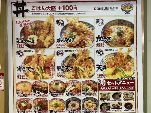 用户对于かつてん duo新札幌店的评论图