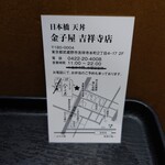 用戶對於金子屋 吉祥寺店的評論圖