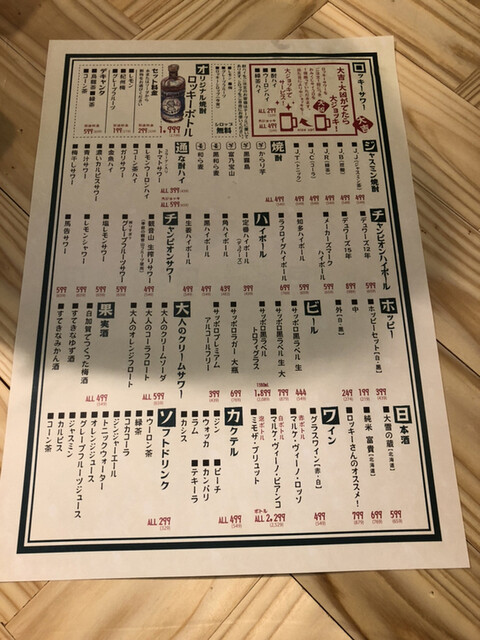 User's recommendation image for 日本栄光酒場ロッキーカナイ 大塚のれん街
