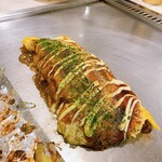 用戶對於となりの焼肉屋のお好み焼屋 銀河商店的評論圖