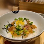User's review image for だし茶漬け+肉うどん えん 日本生命札幌ビル店