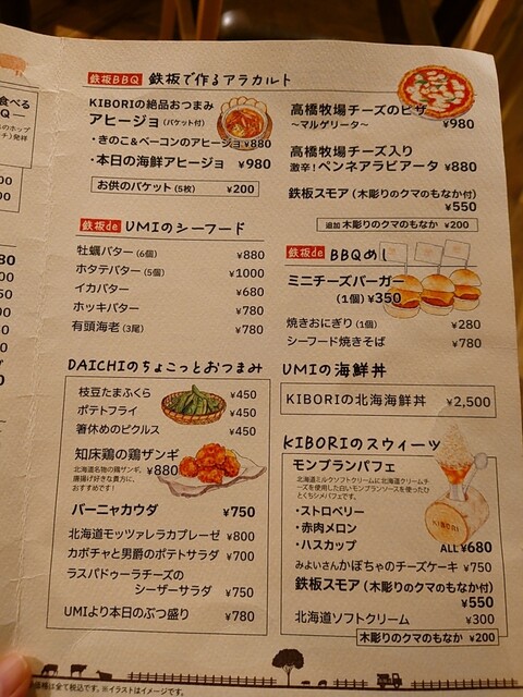 用戶對於KIBORI Hokkaido Restaurant DAICHI的評論高清圖