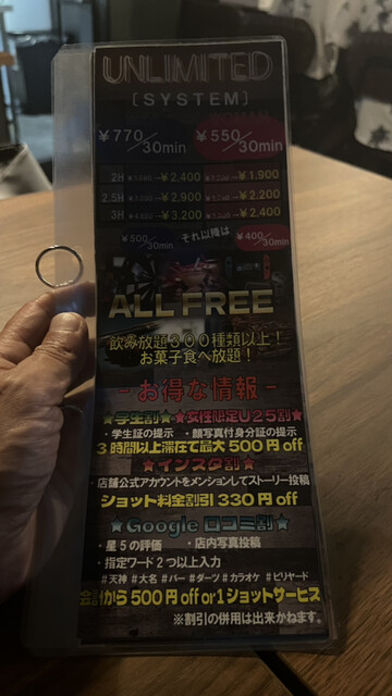 用戶對於UNLIMITED 西中洲店的評論高清圖