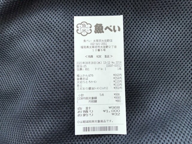User's recommendation image for 魚べい 太宰府大佐野店