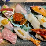 用戶對於元祖ぶっち切り寿司 魚心 心斎橋店的評論圖