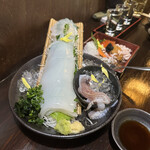 用户对于魚と旬菜と日本酒　炙りのどまん中的评论图