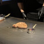 用户对于大阪鉄板焼き 神戸牛ステーキ Zin 難波店的评论图