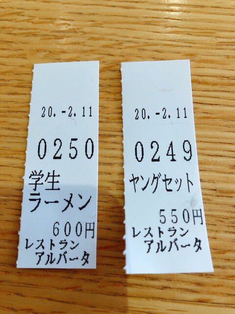 用户对于レストラン アルバータ的评论高清图