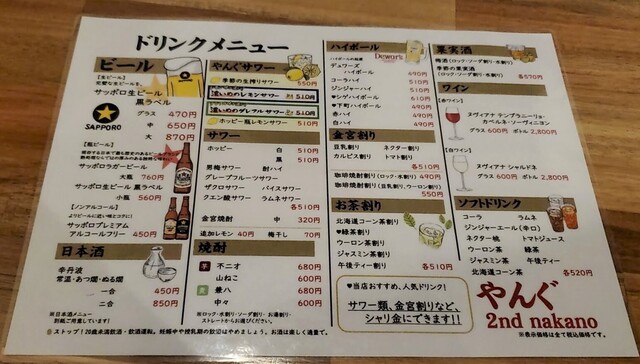 用户对于やきとんやんぐ セカンド NAKANO的评论高清图
