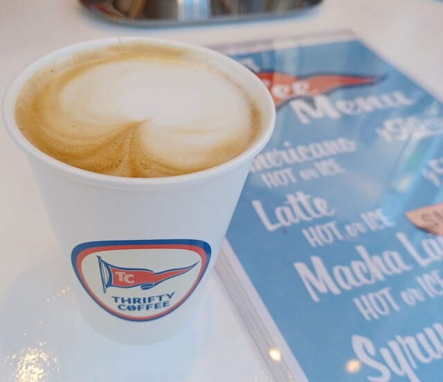 User's recommendation image for thrifty coffee