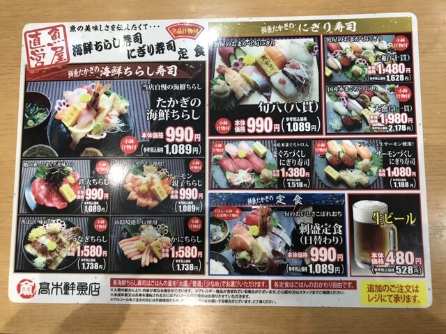 用户对于高木鮮魚店 アルプラザ城陽店的评论高清图