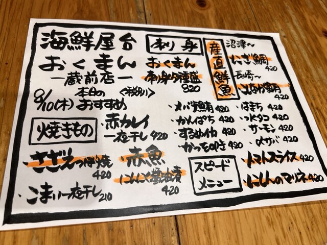 用戶對於海鮮屋台おくまん 蔵前店的評論高清圖