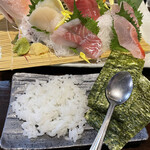 用户对于魚と旬菜と日本酒　炙りのどまん中的评论图