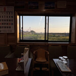 海小屋 夕陽的实拍图