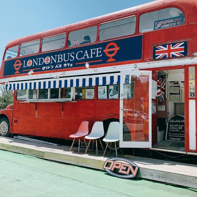 ロンドンバスカフェ的實拍高清圖