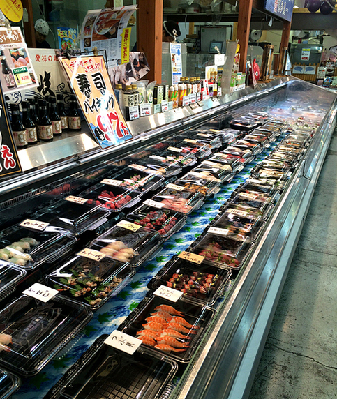 湾岸市場的實拍圖