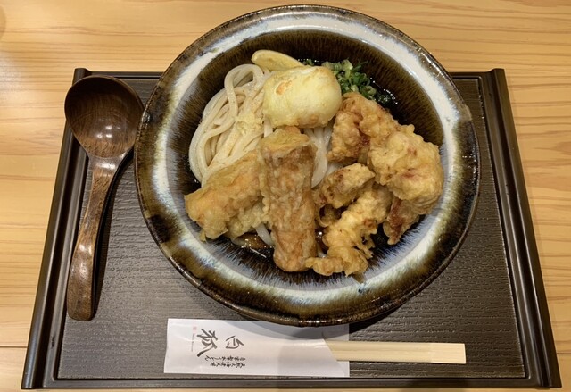 天然大海老天丼 自家製おうどん 白狐的實拍高清圖